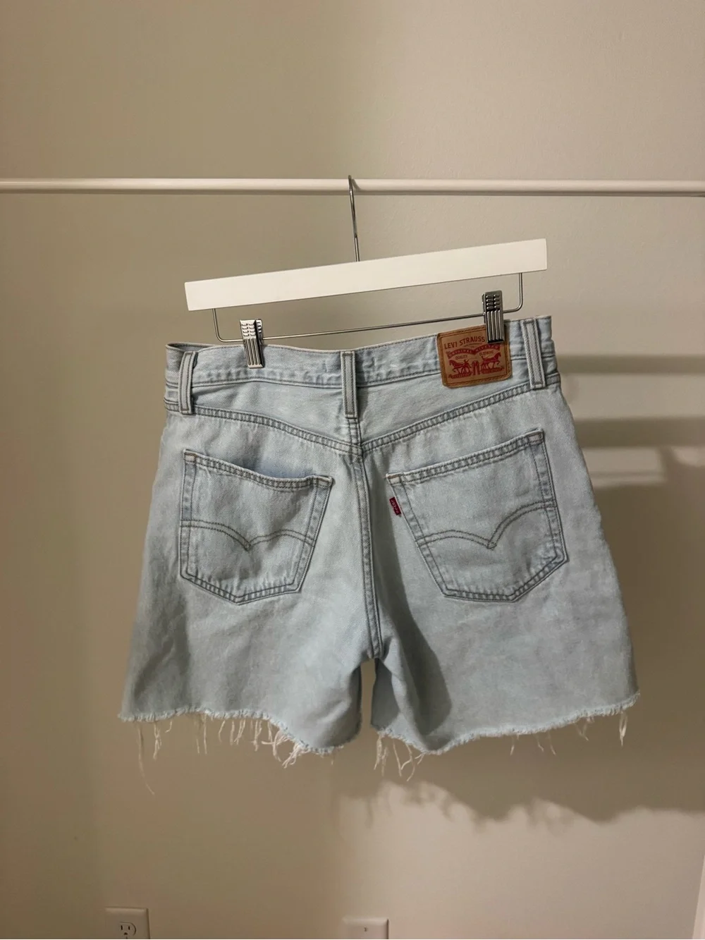 Levi's Light Blue Baggy Denim Shorts